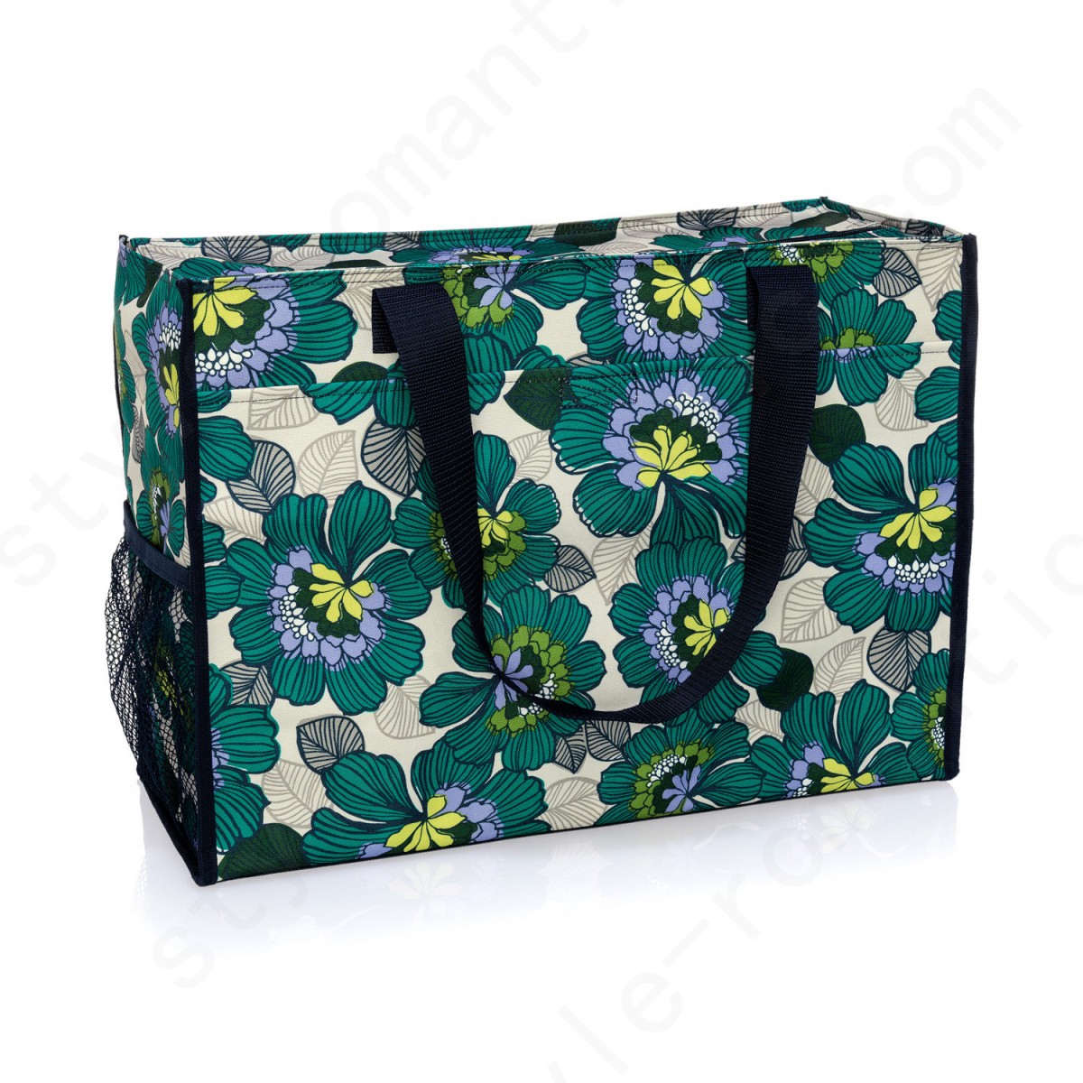 Thirty-One Gifts Deluxe Organizing Utility Tote - Garden Party Bag Accessories - -0