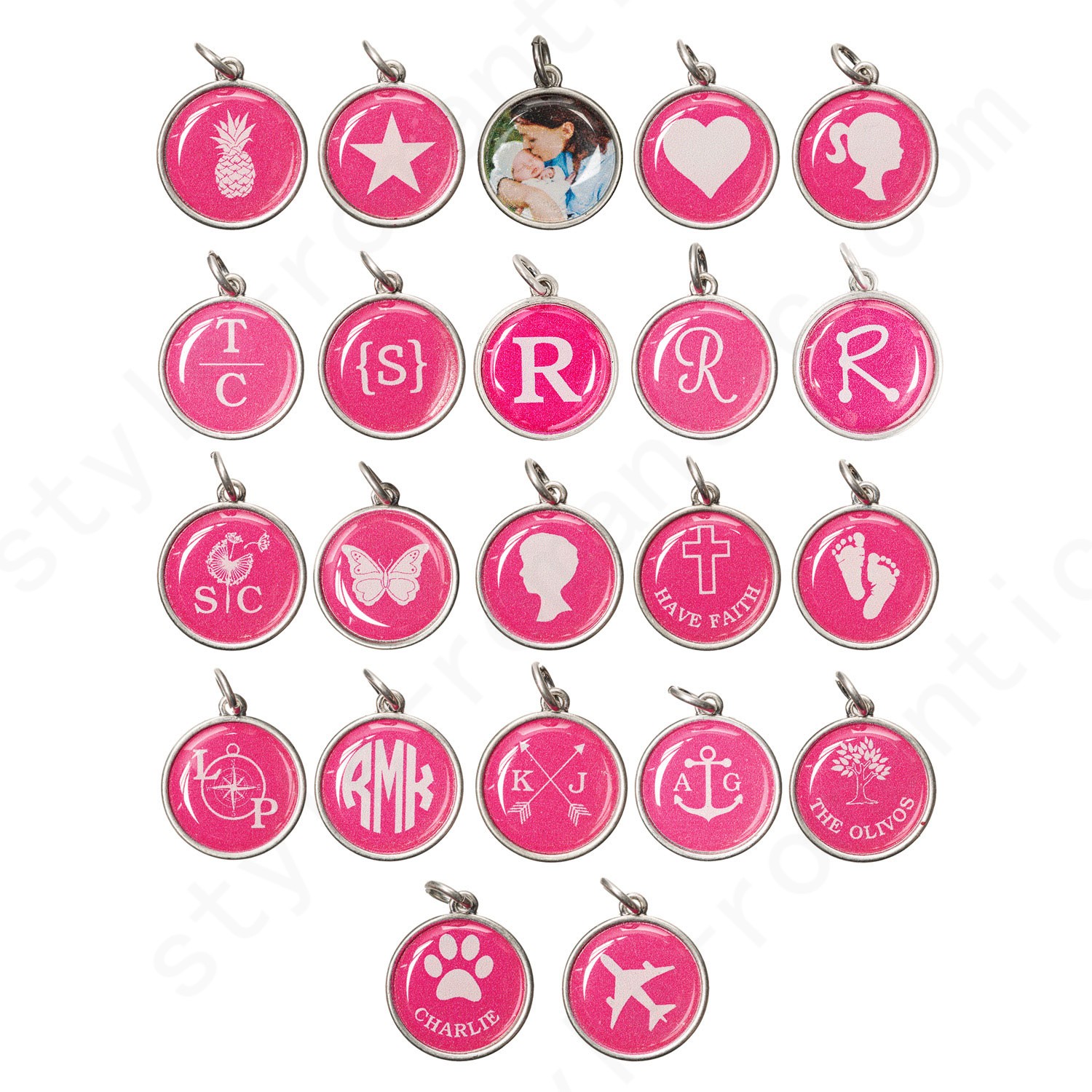 Thirty-One Gifts Just Write Charm Large Circle - Silver Tone Handbag Accessories - Thirty-One Gifts Just Write Charm Large Circle - Silver Tone Handbag Accessories