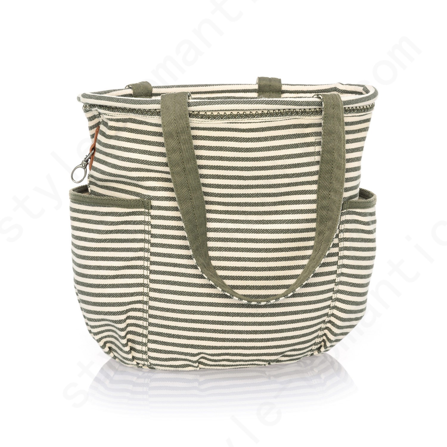 Thirty-One Gifts Retro Metro Handbags - Olive Twill Stripe - Thirty-One Gifts Retro Metro Handbags - Olive Twill Stripe