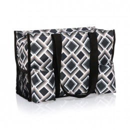Thirty-One Gifts Zip-Top Organizing Utility Tote - Deco Diamond