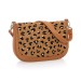 Thirty-One Gifts Studio Thirty-One Classic - Caramel Charm Pebble W/ Lovely Leopard Pebble Bag Accessories