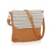 Thirty-One Gifts Studio Thirty-One Modern - Caramel Charm Pebble W/ Twill Stripe Bag Accessories